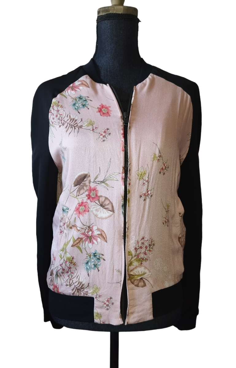 Veste noire rose camaïeu Taille: M