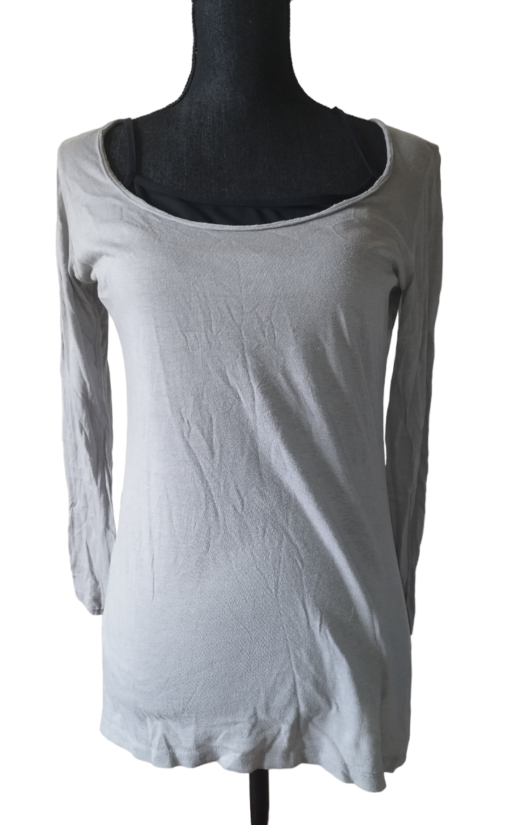 Haut gris col rond jennyfer Taille: L