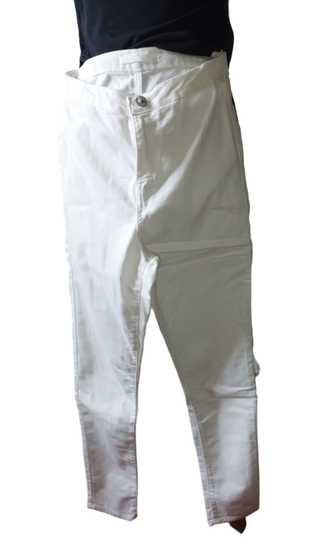pantalon blanc slim Bershka Taille: 38