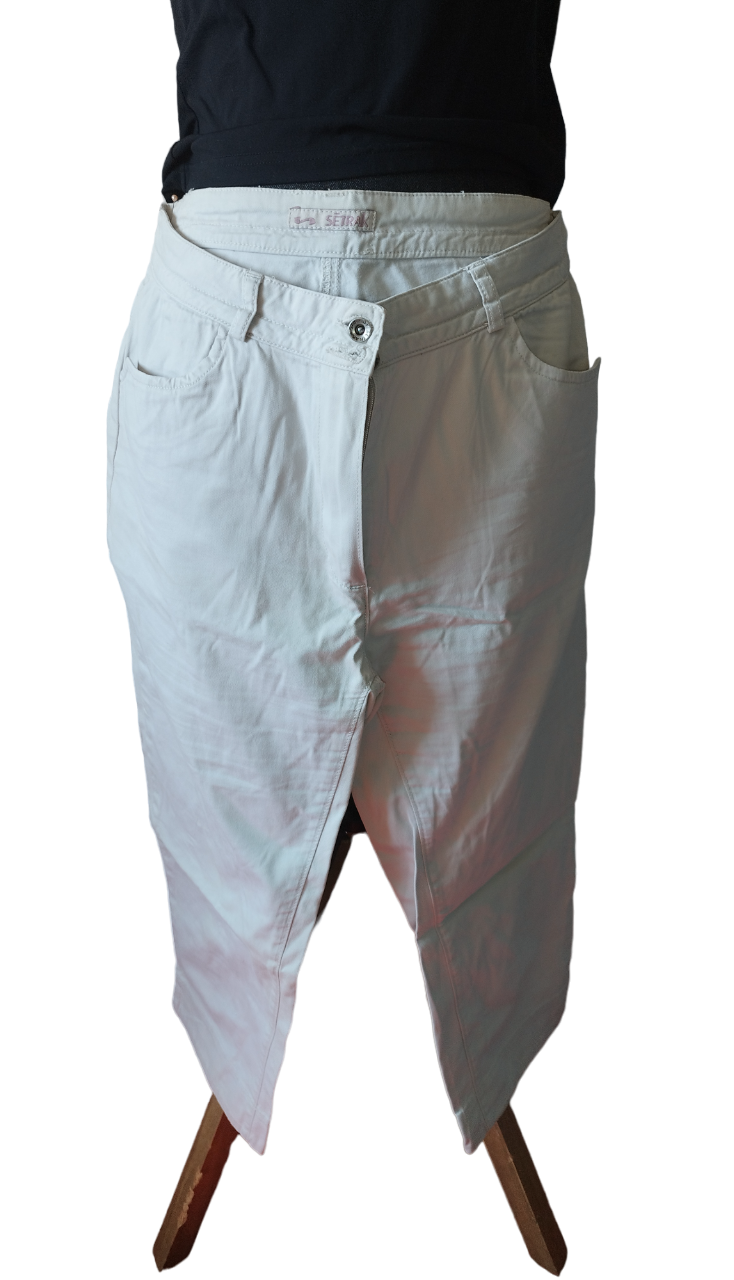 Pantacourt blanc Taille: 38