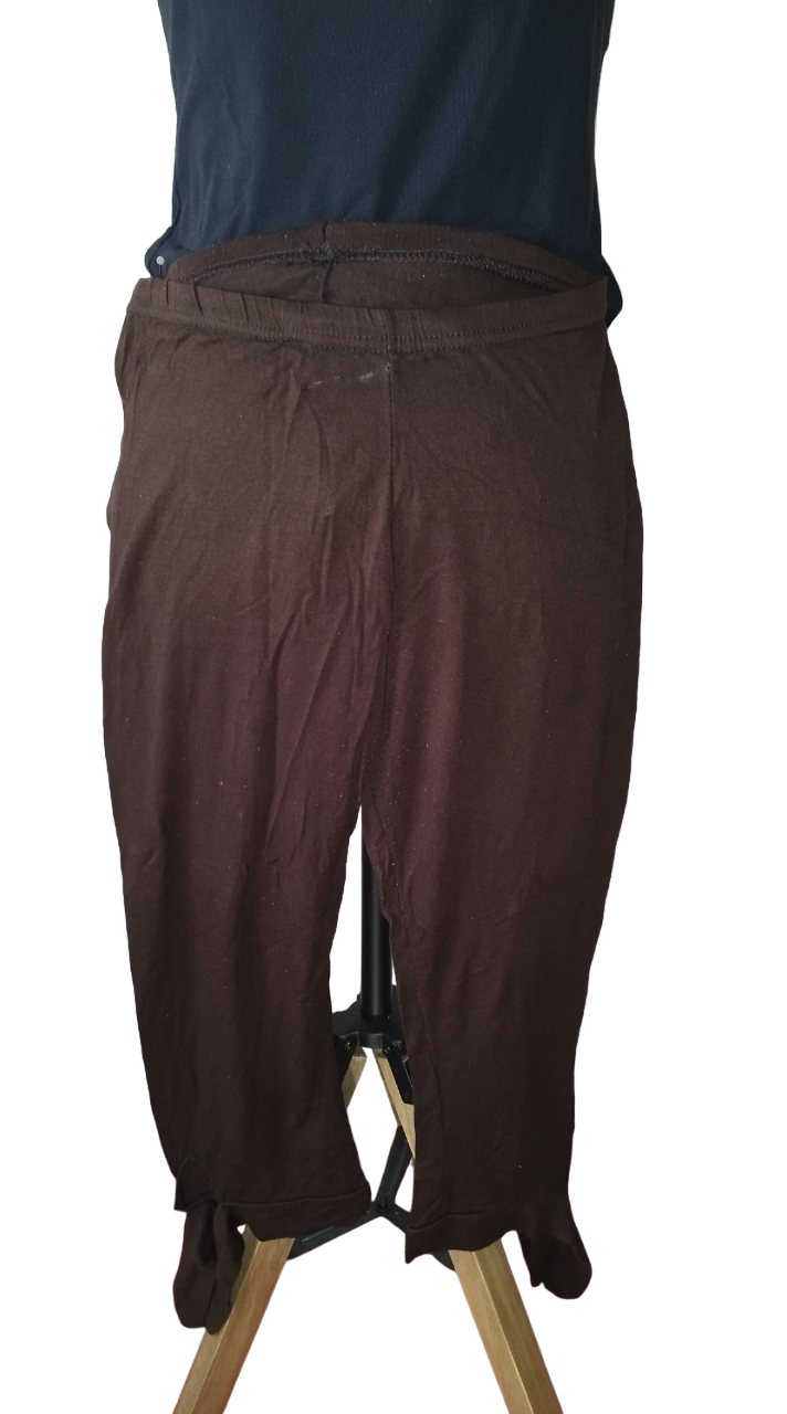 Legging marron nœud Taille unique