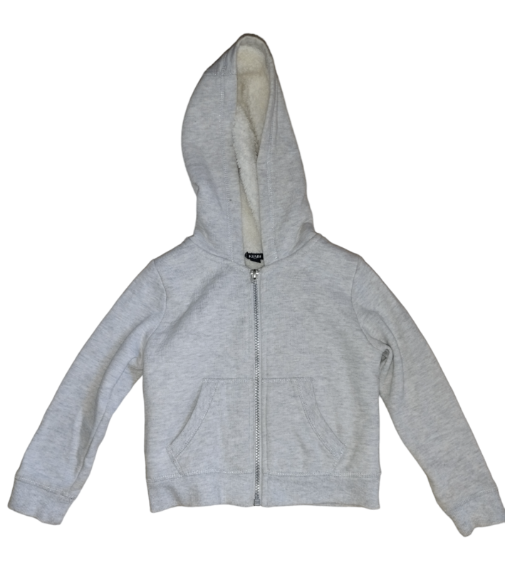 Veste grise intérieur molletonné T. 4 ans