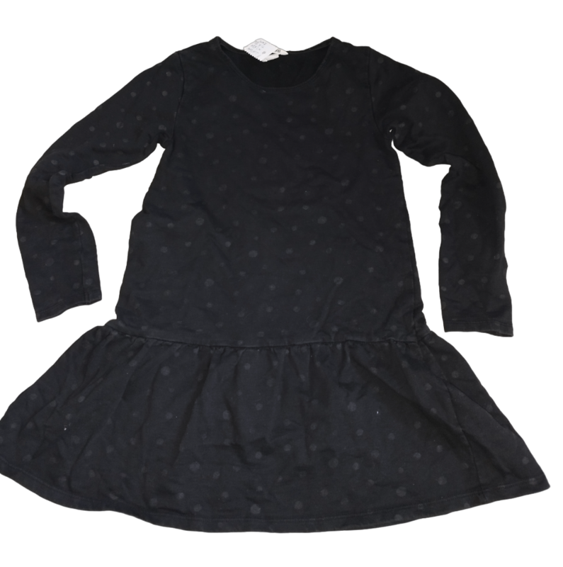 Tunique noire point argent T. 8-10 ans