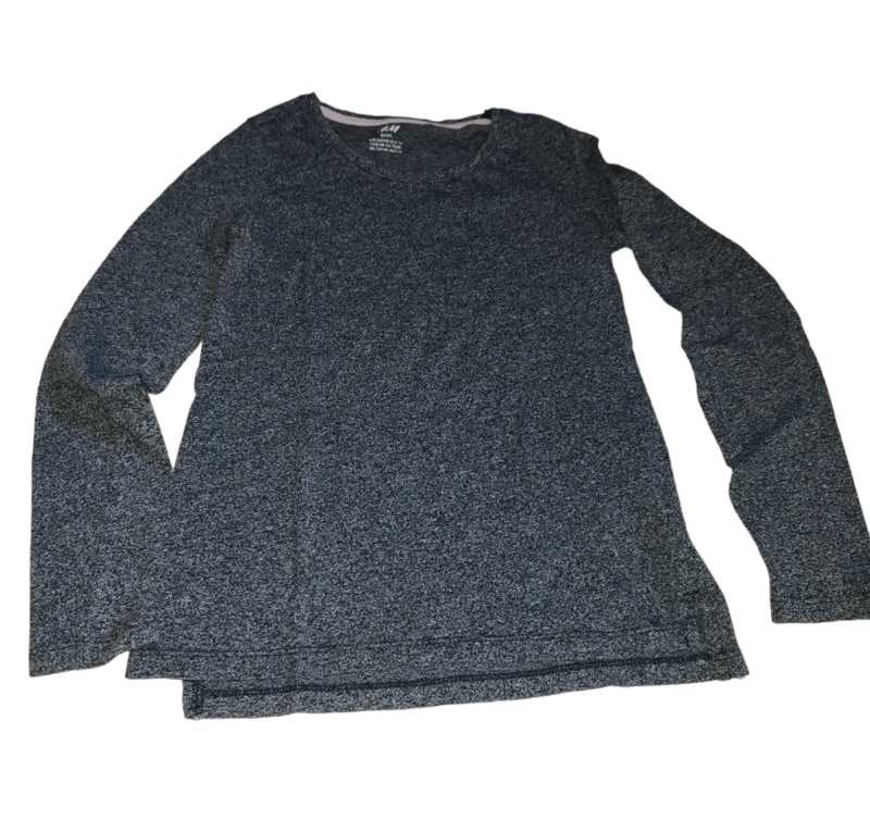 Tee-shirt gris chiné T. 8-10 ans