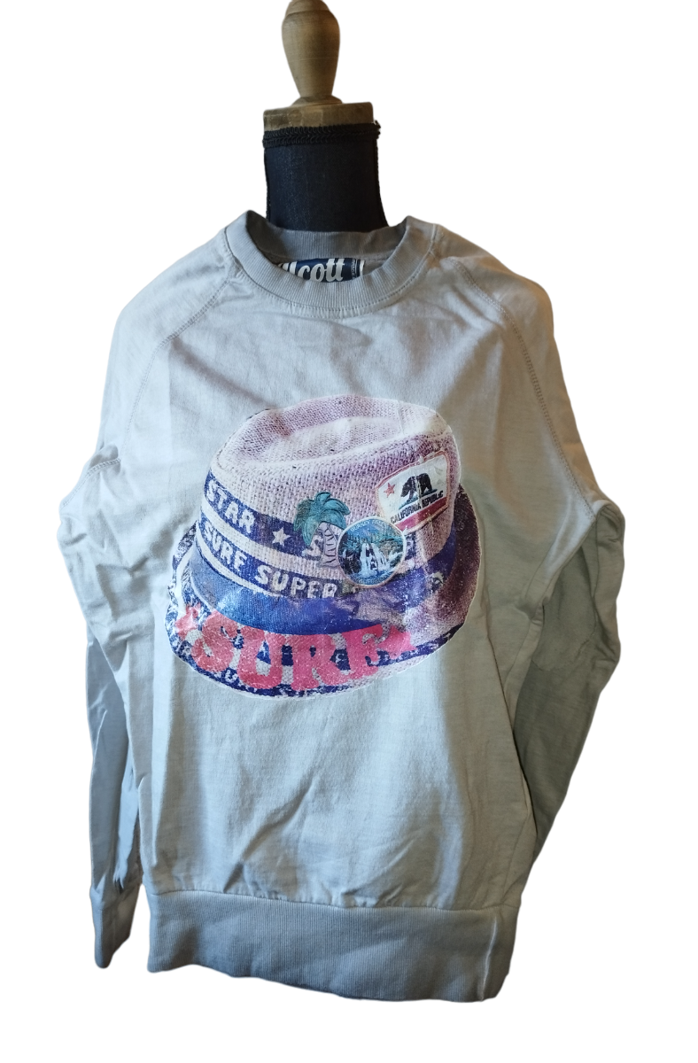 Pull gris dégradé chapeau T. 36 - S