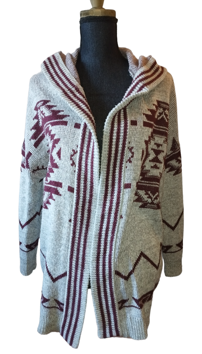 Gilet gris et violet T. 36 - S