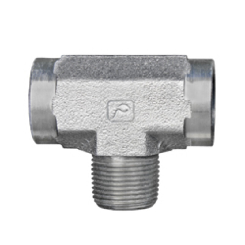 C3609X4 FP x FP x MP - Male Pipe Branch Tee - Steel 5604-04-04-04-4