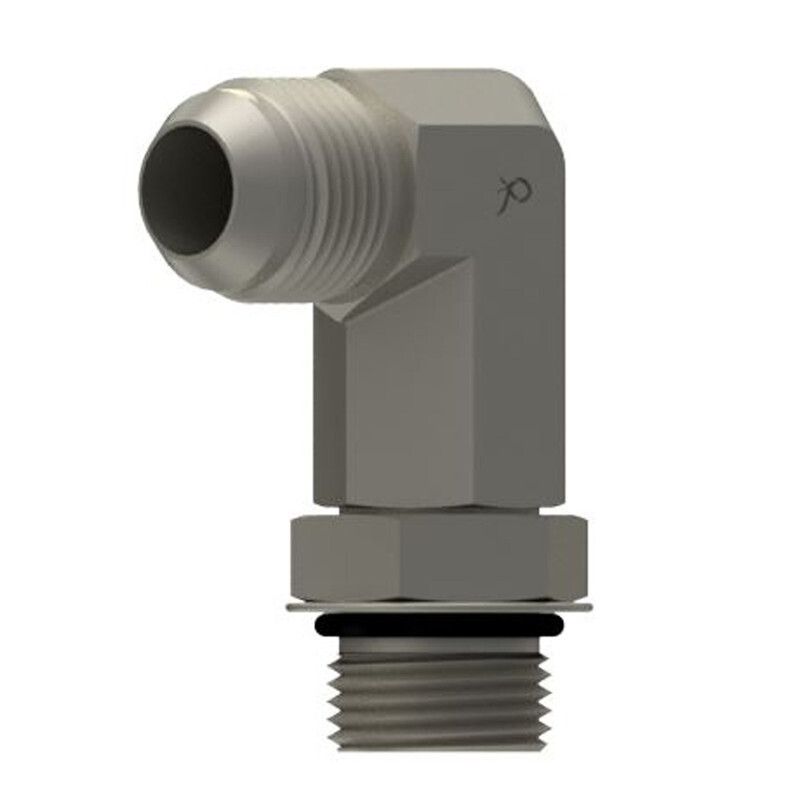 C5515Lx12 MJ x MB 90° - Straight Thread Elbow LONG - Steel 6801L-12-12