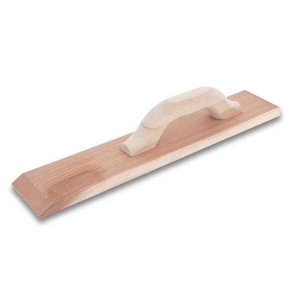 14813 18X3 1/2 REDWOOD FLOAT, WOOD HDLE, BEVELED END 5/8&#39; THICK 244