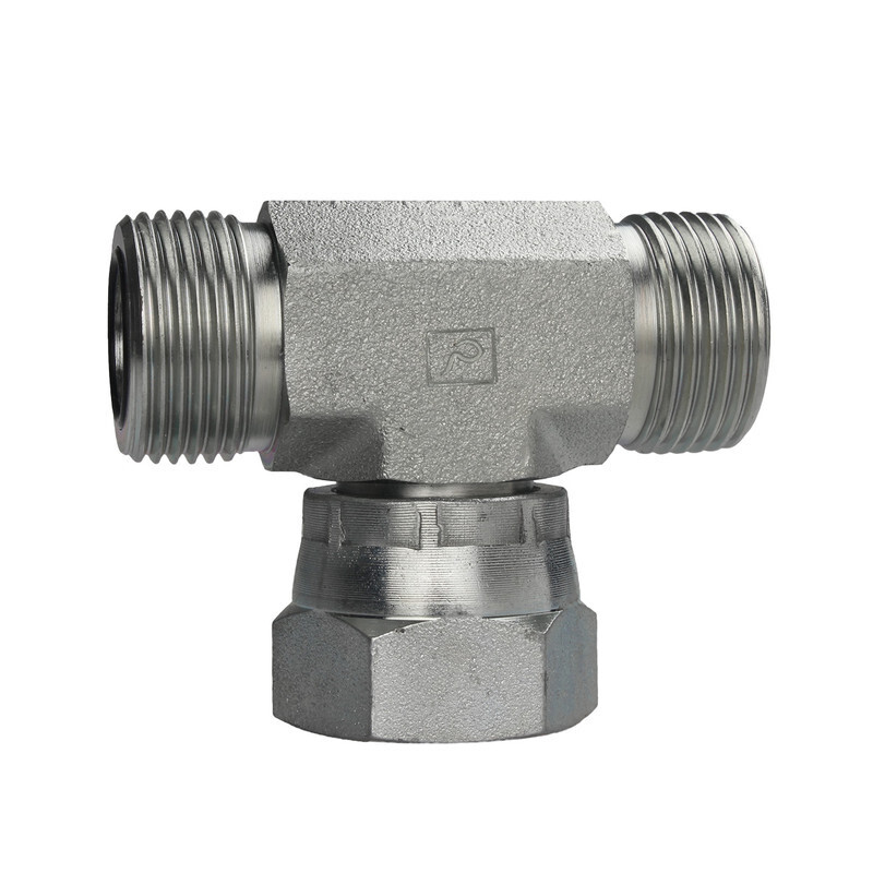 FS-6600-16-16-16-4 OFS x OFS x FOFX - OFS Swivel Nut Branch Tee - Steel