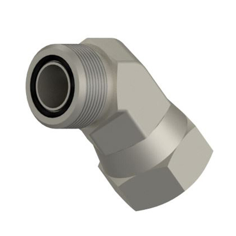 FS-6502-10-10 OFS x FOFX 45° - OFS Swivel Nut Elbow - Steel