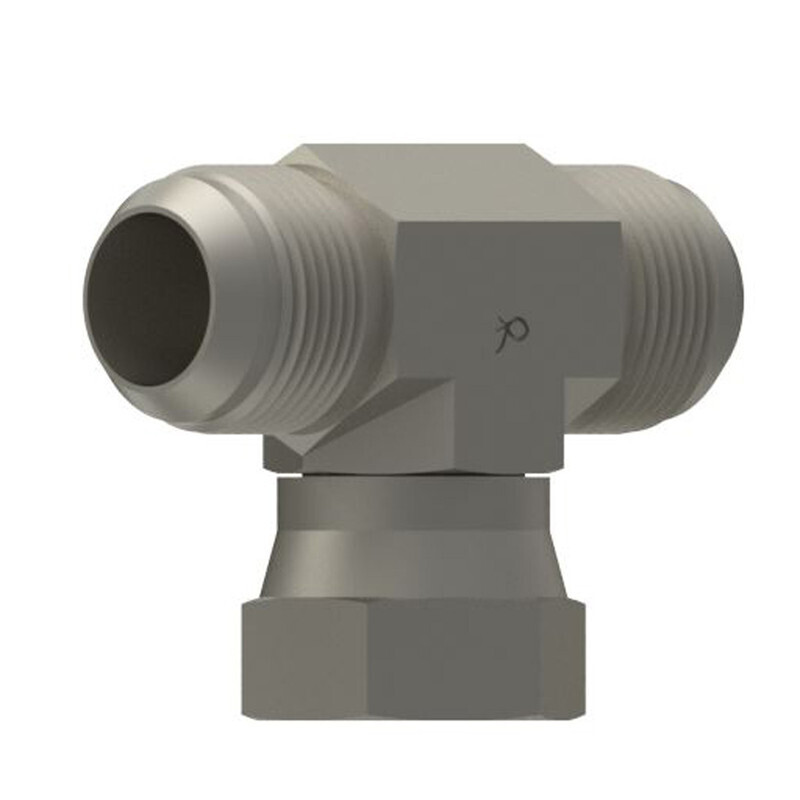 C5707X12 MJ x MJ x FJX - Swivel Nut Branch Tee - Steel 6600-12-12-12-4