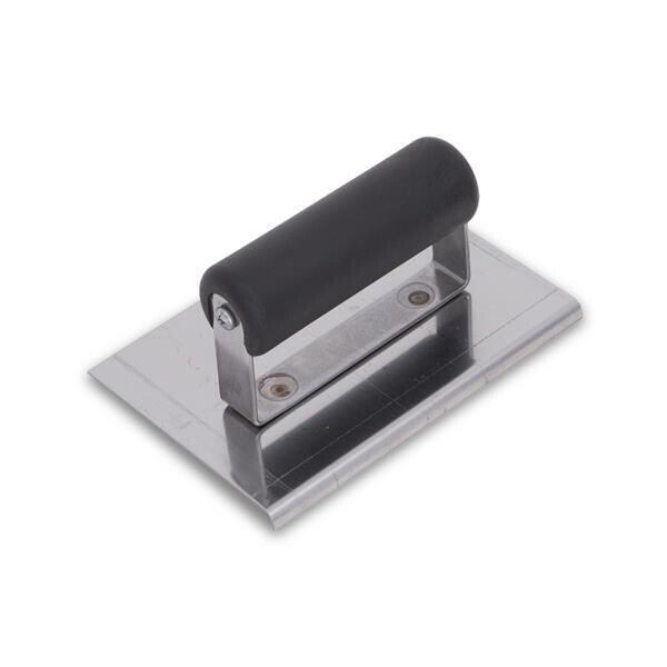 10958 6 X 3 SS EDGER, 1/4R, 3/8L-PLASTIC HANDLE CE504SP