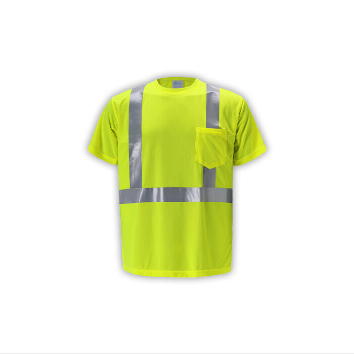 TS105C-2-M SHORT SLEEVE LIME CLASS 2 SHIRT MEDIUM