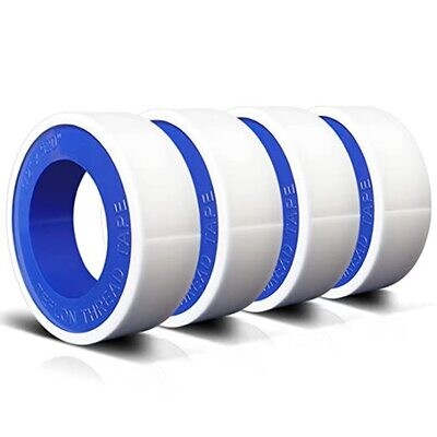 4 Rolls 1/2 Inch(W) X 520 Inches(L) Teflon Tape,for Plumbers Tape,PTFE Tape,Sealing Tape,Plumbing Tape,Sealant