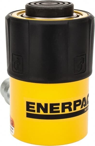 ENERPAC Hydraulic Ram: Single Acting, 25 ton Nominal Capacity, 1 in Nominal Stroke Lg, Steel, RC