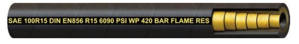 1-1/4&quot; 6000PSI R15 6-WIRE HOSE SAE 100R15 No. R15 MULTISPIRAL EXTREME PRESSURE IMPORT HYDRAULIC HOSE