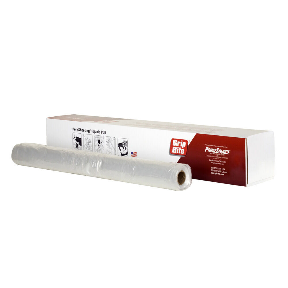 1020100C Grip Rite 10 mil 20 x 100 Clear Poly Sheeting