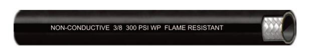 H20104 1/4&quot; BLACK RUBBER COVERED PUSH-ON HOSE No. 024H