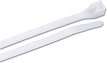 WHITE 11&quot; CABLE ZIP TIE UVB 100 46-310