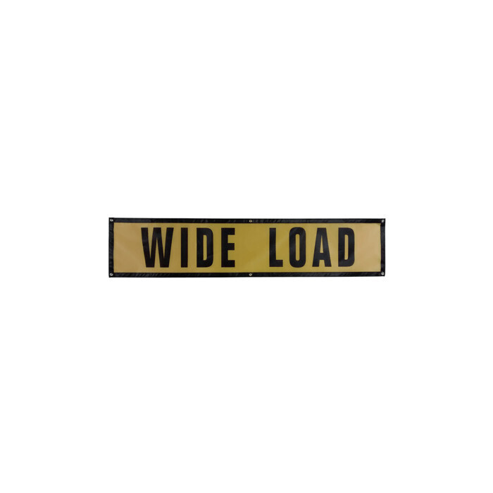 F10143 WIDE LOAD BANNER W/GROMMETS