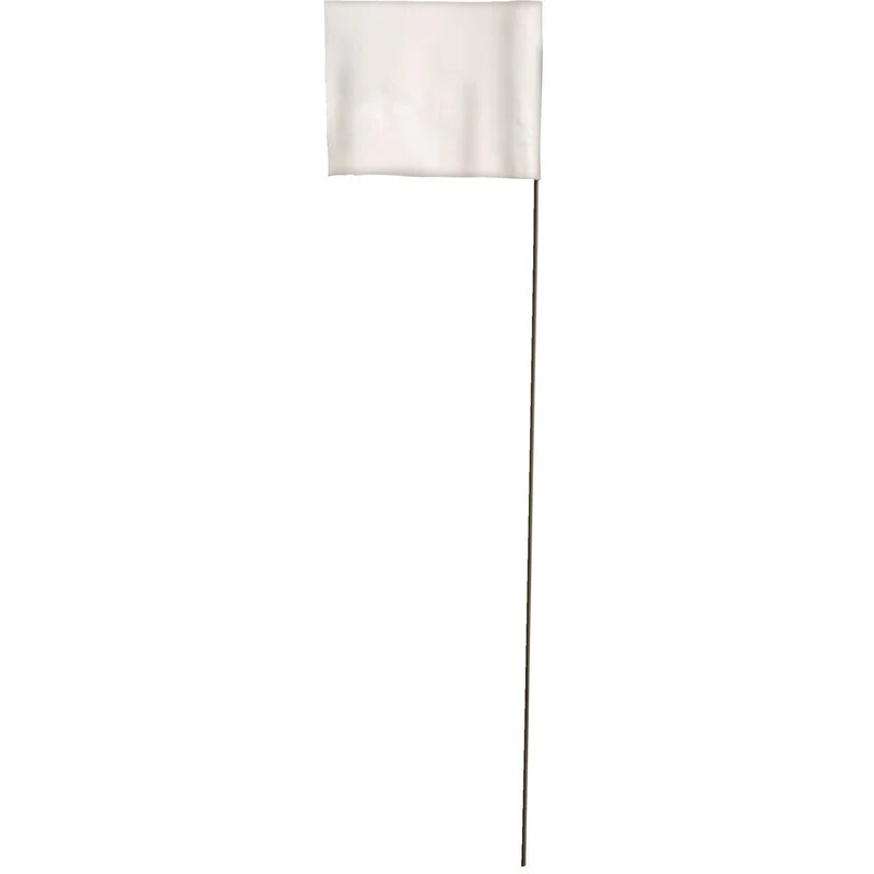 451W-WHITE MARKING FLAGS LG21 W - 1000