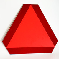 SLOW MOVING VEHICLE WARNING TRIANGLE