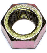 4pcs Grade 8 Hex Finish Nuts – 1-3/4-5 Thread, Yellow Zinc Plated Steel, Heavy Duty