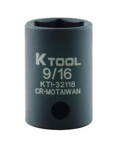 KTI-32118 SOCKET IMPACT 3/8 DRIVE 9/16