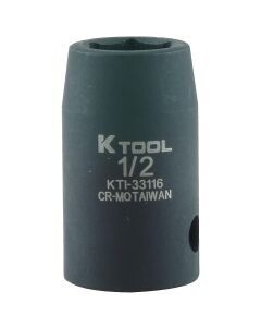 KTI-33116 SOCKET 1/2 DRIVE SHORT IMPACT 1/2