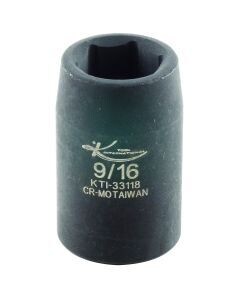 KTI-33118 SOCKET 1/2 DRIVE SHORT IMPACT 9/16