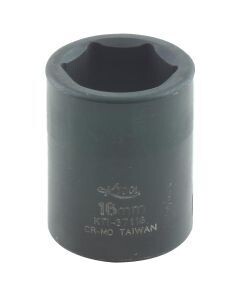 KTI-37116 SOCKET IMPACT METRIC SHORT 3/8 DRIVE 16MM
