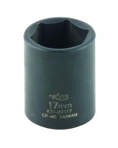 KTI-37117 SOCKET IMPACT METRIC SHORT 3/8 DRIVE 17MM