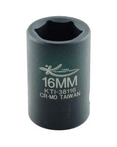 KTI-38116 SOCKET 1/2 DRIVE SHORT IMPACT 16MM