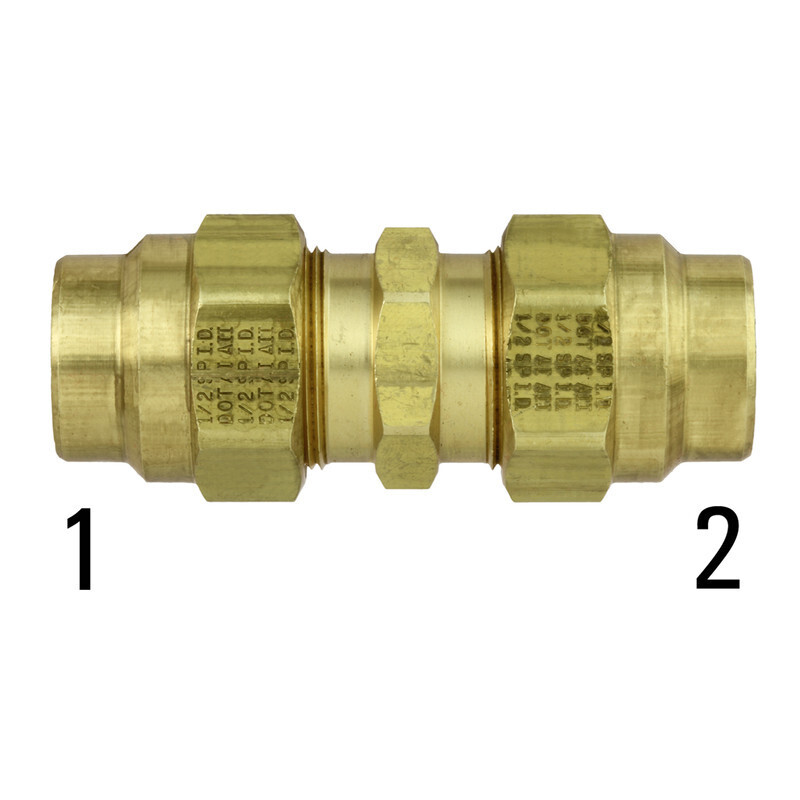 1562X6 3/8&quot; AB x 3/8&quot; AB DOT Union 1562-06-06
