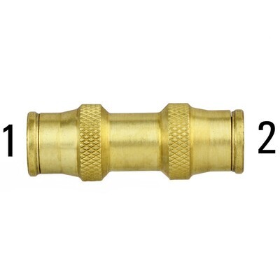 1162x8x8 Push-To-Connect - Union - Brass