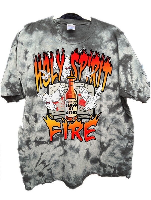 Holy Spirit Fire - Grey Tye Dye