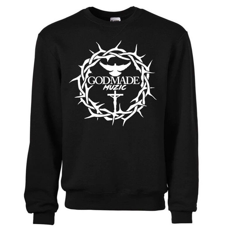 God Made Muzic Sweater - Black