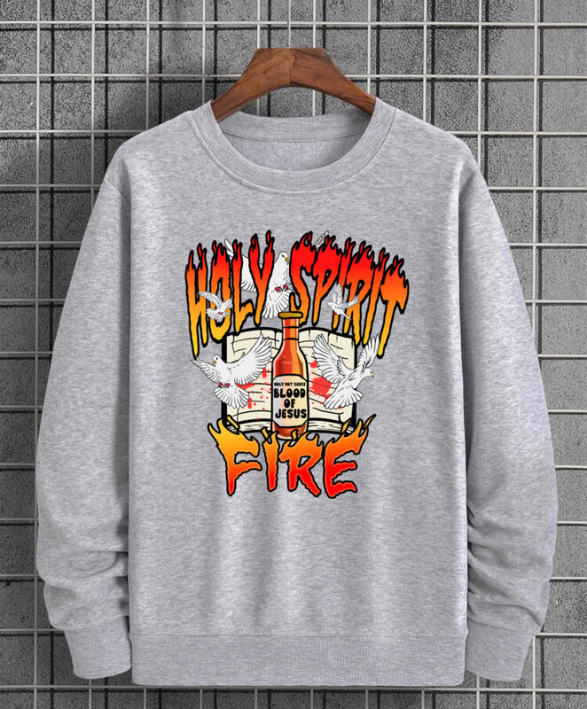 Holy Spirit Fire - Grey Sweater