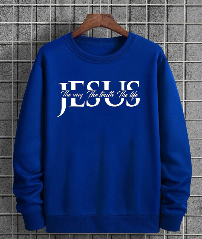 Jesus Sweaters -Blue