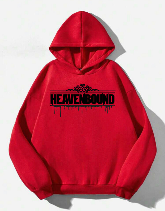 HeavenBound Hoodie / Red &amp; Black