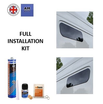 Fixed Universal Campervan Windows x2 Kit (780mm x 240mm)