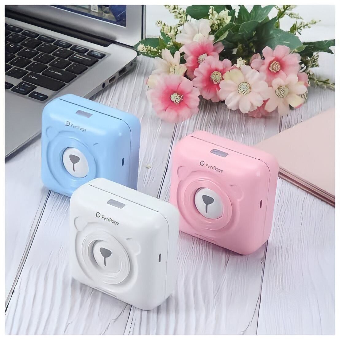 PeriPage A6 (HD 306 dpi High Resolution) 2inch Portable Thermal Printer Compatible with Android, iOS, Windows PC. Prints Picture List Memo Tags Barcode QR Code Labels