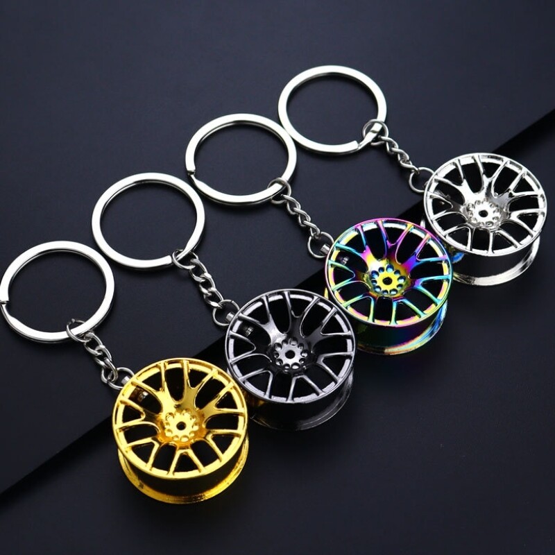 Wheel Keychain Metallic