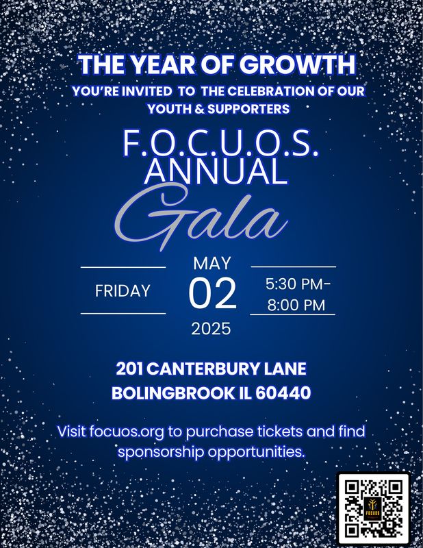F.O.C.U.O.S. 2025 Annual GALA Tickets, Sponsorship & Donation Opportunities