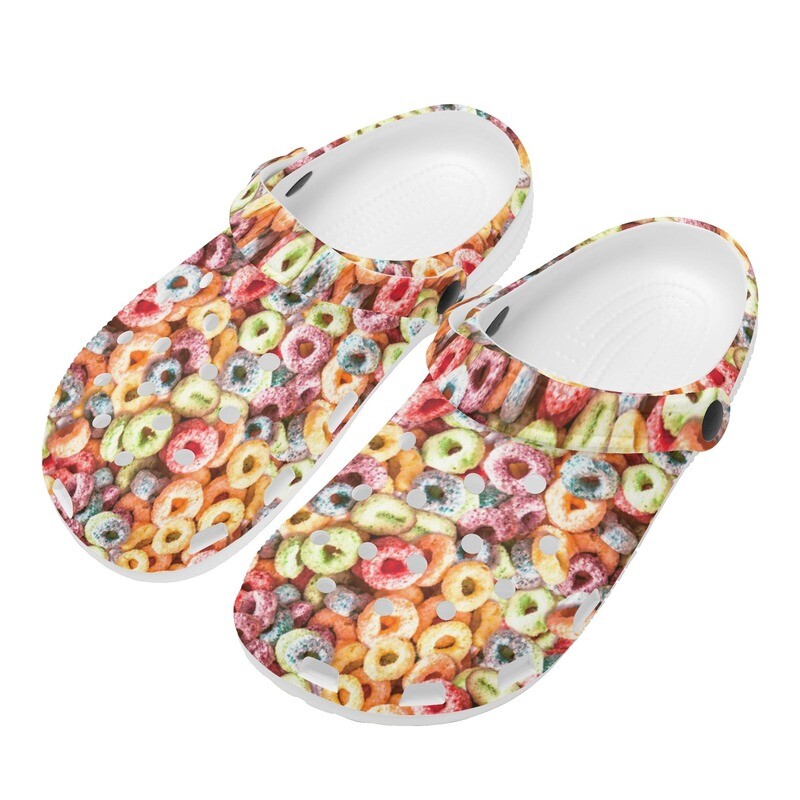 Breakfast Cereal Pattern Foam Clogs - 11 Styles Breakfast Cereal Pattern Foam Clogs - 11 Styles