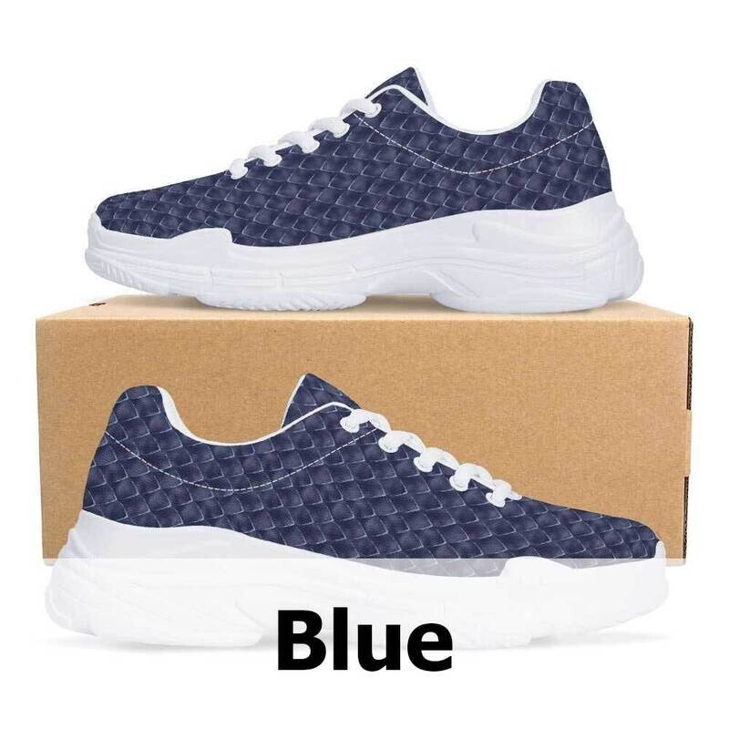 Colorful Dragon Scale Chunky Sneakers Colorful Dragon Scale Chunky Sneakers