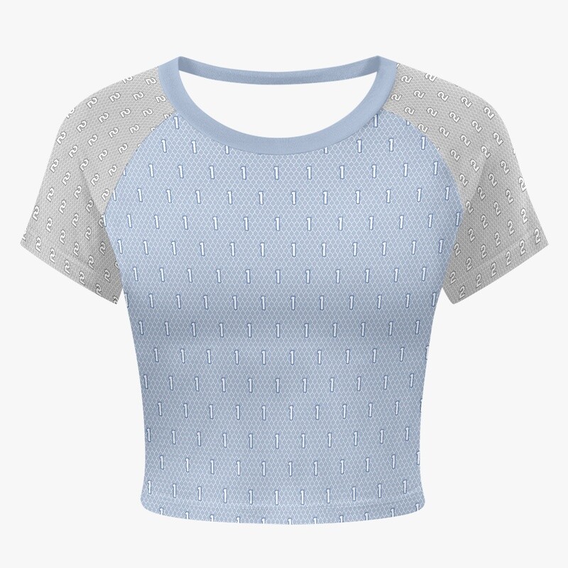 Women's Stylish Raglan Crop Tee-shirt T-Shirt
