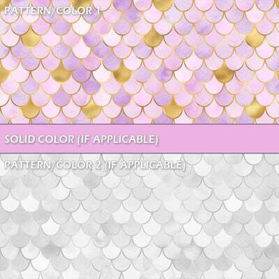 Pastel and Gold Mermaid Scales Design Pack | 7 patterns Pastel and Gold Mermaid Scales Design Pack | 7 patterns