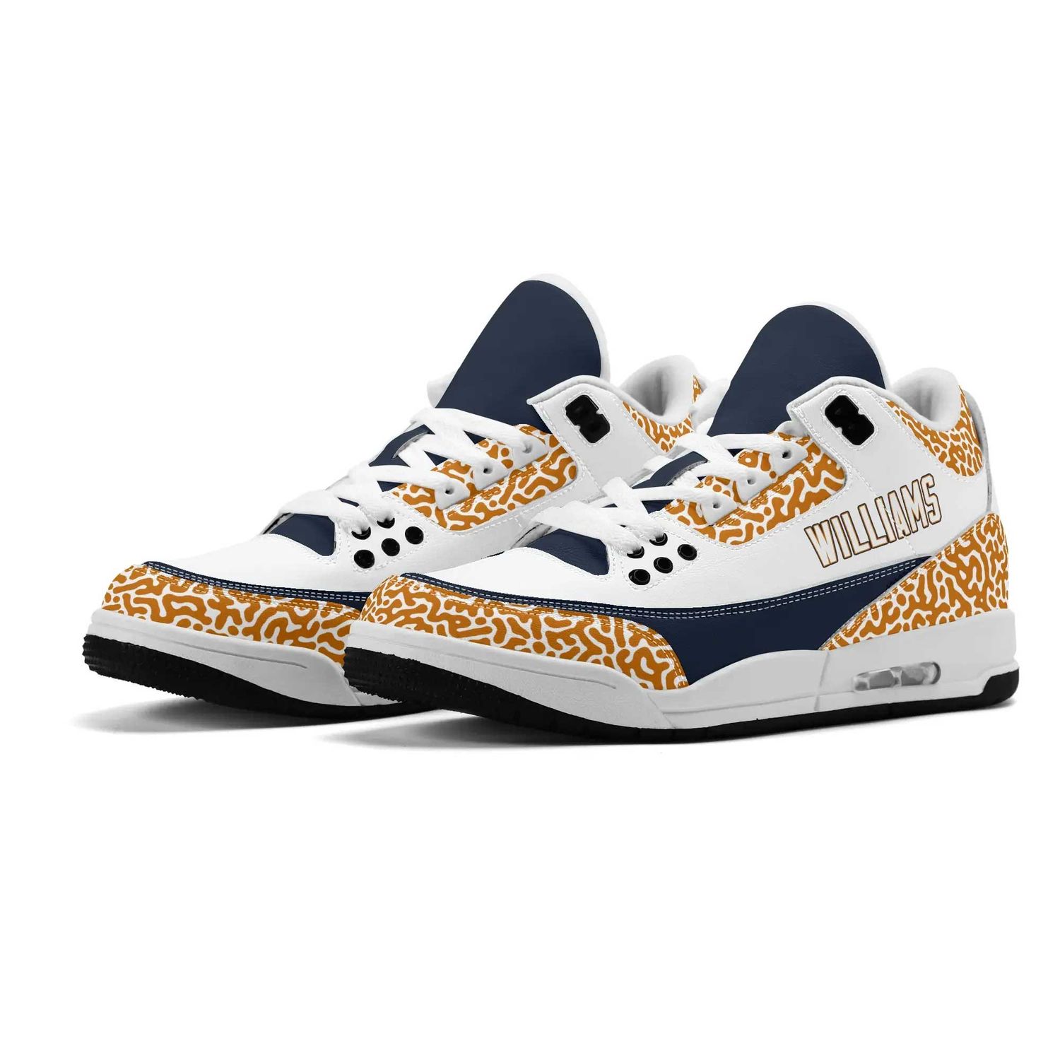Customized Superfan Turing Pattern Vegan Leather Hightops Customized Superfan Turing Pattern Vegan Leather Hightops